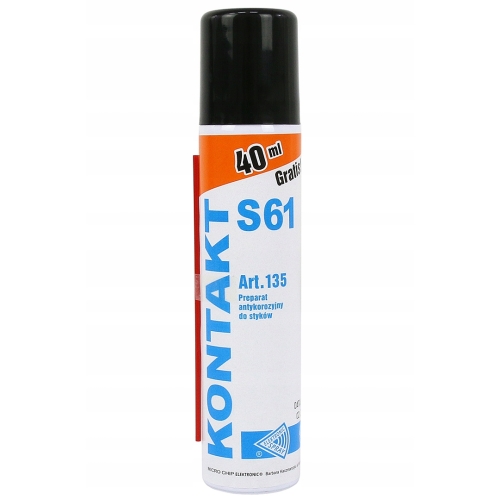KONTAKT S61 SPRAY PREPARAT ANTYKOROZYJNY DO CZYSZCZENIA STYKÓW 100ml +RURKA