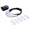 OKULARY POWIĘKSZAJĄCE DO CZYTANIA SZKŁO LUPA JUBILERSKA 6x MG81001-G 2x LED