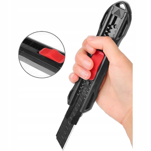 UNIWERSALNY PORĘCZNY NOŻYK NÓŻ DO TAPET TAPECIAK OSTRZA ŁAMANE 18mm SK5