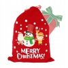 OPAKOWANIE NA PREZENT NA ŚWIĘTA PIĘKNY AKSAMITNY WOREK -MERRY CHRISTMAS XXL