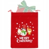 OPAKOWANIE NA PREZENT NA ŚWIĘTA PIĘKNY AKSAMITNY WOREK -MERRY CHRISTMAS XXL