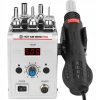 MOCNA STACJA LUTOWNICZA HOT AIR SPAWARKA DO PLASTIKU 858D PRO 700W+PORADNIK