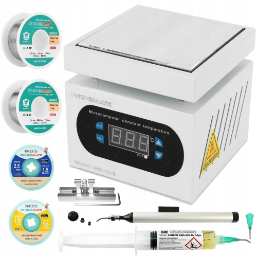 PODGRZEWACZ BGA SEPARATOR PHONEMATE 946-1010 + CYNA TOPNIK PLECIONKA STACJA