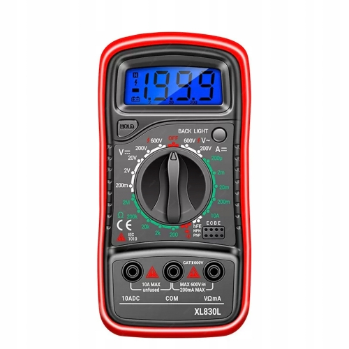 MULTIMETR MIERNIK ELEKTRYCZNY NAPIĘCIA PRĄDU + SASZETKA + ZESTAW NARZĘDZI