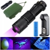 LATARKA LED UV 5W 395nm ZESTAW SURVIVALOWY W ETUI + AKUMULATOR + ŁADOWARKA