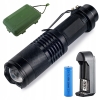 LATARKA LED UV 5W 395nm ZESTAW SURVIVALOWY W ETUI + AKUMULATOR + ŁADOWARKA