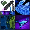 LATARKA LED UV 5W 395nm ZESTAW SURVIVALOWY W ETUI + AKUMULATOR + ŁADOWARKA