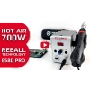 SPAWARKA DO PLASTIKU HOT AIR 858D PRO 700W+ ZSZYWARKA 50W ZESTAW SPOIW XXL