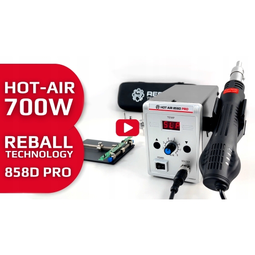 SPAWARKA DO PLASTIKU HOT AIR 858D PRO 700W+ ZSZYWARKA 50W ZESTAW SPOIW XXL