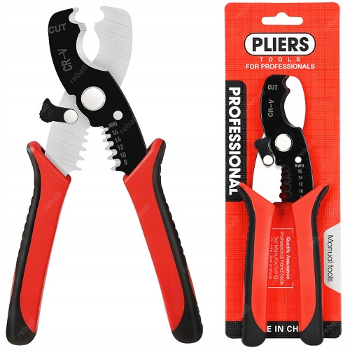 ŚCIĄGACZ IZOLACJI SZCZYPCE OBCINACZKI DO KABLI MOCNE OSTRE - HEAVY DUTY 7