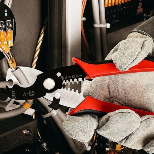 ŚCIĄGACZ IZOLACJI SZCZYPCE OBCINACZKI DO KABLI MOCNE OSTRE - HEAVY DUTY 7