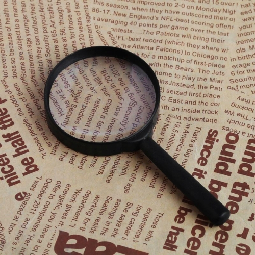 SZKŁO POWIĘKSZAJĄCE PODSTAWOWA LUPA RĘCZNA 60mm POWIĘKSZENIE 3X DO CZYTANIA