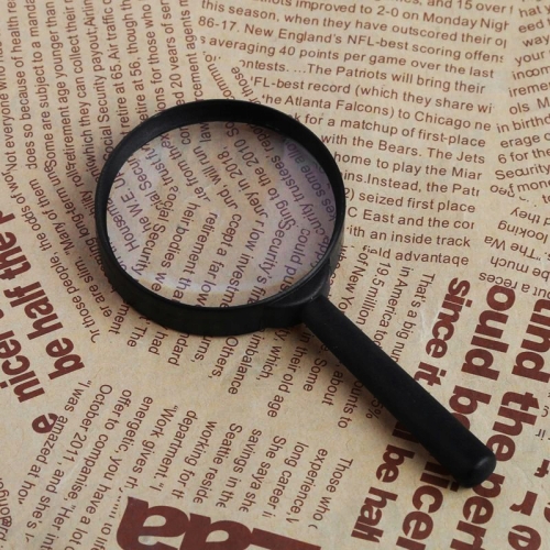 SZKŁO POWIĘKSZAJĄCE PODSTAWOWA LUPA RĘCZNA 60mm POWIĘKSZENIE 3X DO CZYTANIA