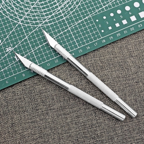 ZESTAW SKALPEL 11 PRECYZYJNY OSTRY SILVER HT NÓŻ MODELARSKI + 5X OSTRZE 11