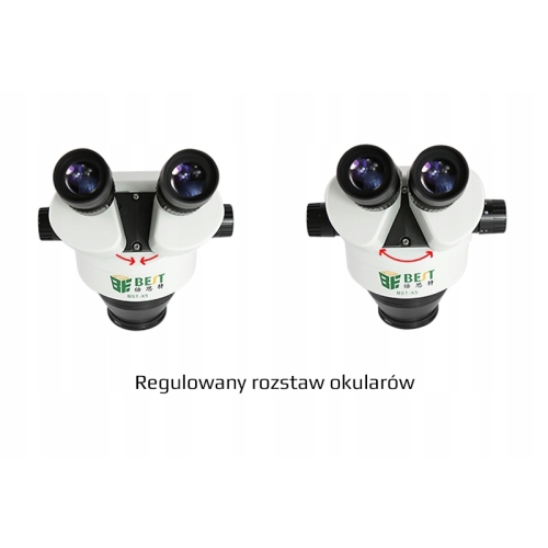 MIKROSKOP STEREOSKOPOWY TRINOKULAR BEST BST-X7 KAMERA 4K LCD UCHWYT 360°