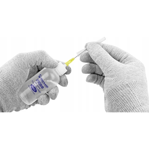 3x BUTELKA DOZOWNICZA NA PŁYNY CHEMIE ELEKTRONIKI HP-LDPE PE50 50ml+3x IGŁA