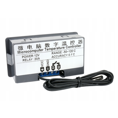 REGULATOR TEMPERATURY STEROWNIK CZUJNIK TABLICOWY SONDA W3230 10A/12VDC
