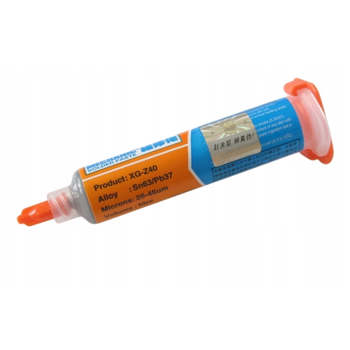 PASTA LUTOWNICZA MECHANIC XG-Z40 35g POPYCHACZ TŁOK DRUT MIEDZIANY +2x IGŁA
