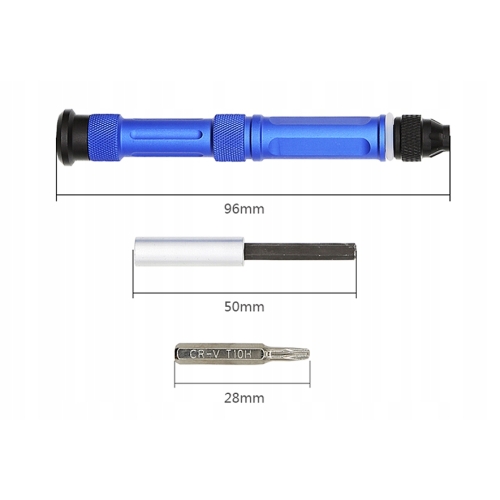 ZESTAW ŚRUBOKRĘTÓW PRECYZYJNYCH BITÓW TORX OTWIERAKÓW RT-163 TELEFONÓW 63w1