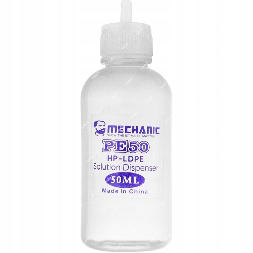 BUTELKA DOZOWNICZA NA PŁYNY CHEMIE ELEKTRONIKI HP-LDPE PE50 50ml + IGŁA