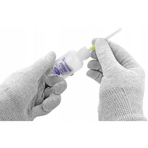 BUTELKA DOZOWNICZA NA PŁYNY CHEMIE ELEKTRONIKI HP-LDPE PE50 50ml + IGŁA