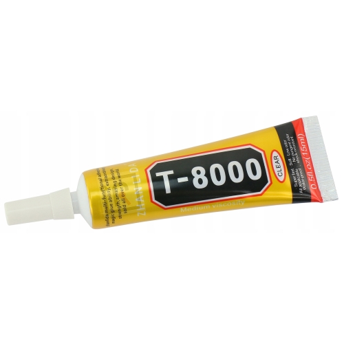 KLEJ T-8000 15ml WYMIANA SZYBKI EKRANU + ZESTAW OTWIERAKÓW WKRĘTAKÓW 7 ELEM