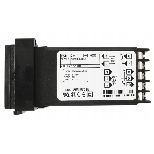 TERMOSTAT TEMPERATURY PID C100V CZUJ PT100 SSR 40A