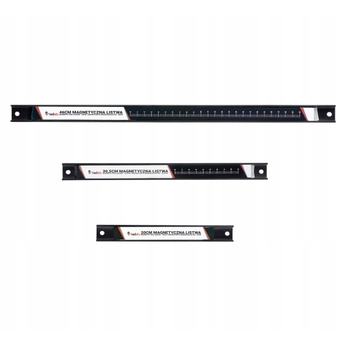 ZESTAW 3X LISTWA MAGNETYCZNA 20,30,46cm NA LATA HQ