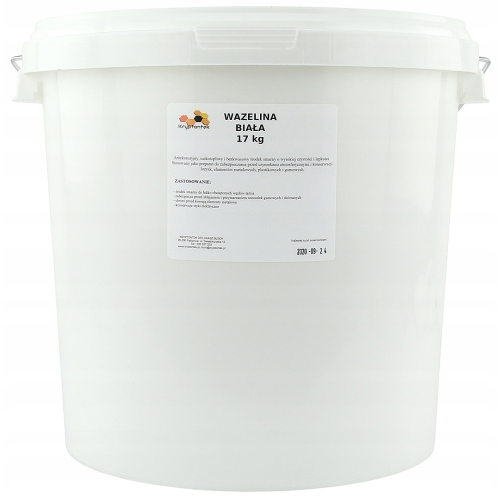 NAJWYŻSZEJ JAKOŚCI WAZELINA BIAŁA TECHNICZNA 17kg