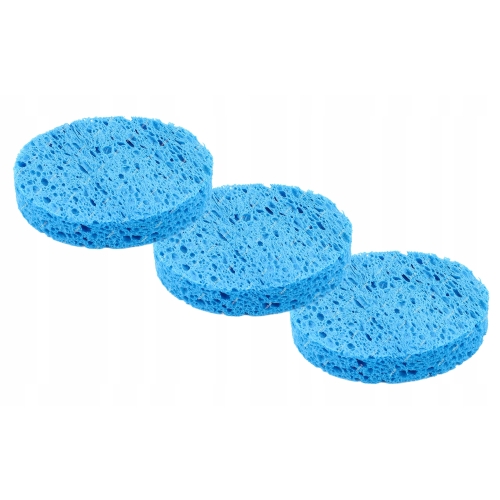 3x CZYŚCIK GĄBKA DO CZYSZCZENIA LUTOWNICY GROTÓW LUTOWNICZYCH Z CYNY 70mm