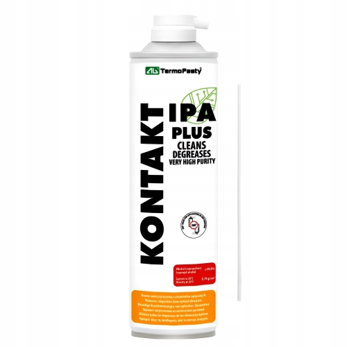 KONTAKT IPA PLUS 99,9% CZYSTY ALKOHOL IZOPROPYLOWY IZOPROPANOL SPRAY 600ml
