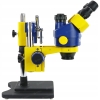 MIKROSKOP STEREOSKOPOWY TRINOKULAR MECHANIC MC75T-L2 KAMERA 4K LAMPA LS5