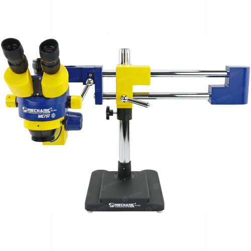 MIKROSKOP STEREOSKOPOWY TRINOKULAR MECHANIC MC75T-L2 KAMERA 4K LAMPA LS5