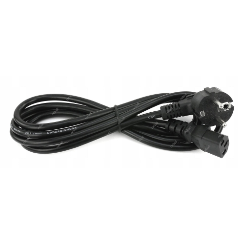 KABEL PRZEWÓD ZASILAJĄCY 1,5mm2 1,9m 16A C13 3600W - DŁUGI 16 AMPER JAKOŚĆ