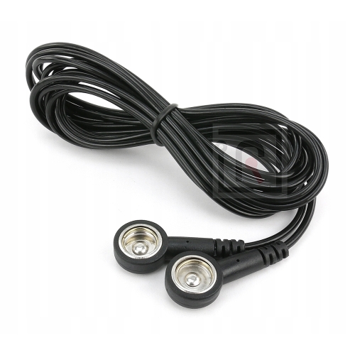 PRZEWÓD KABEL UZIEMIAJĄCY ŁĄCZNIK MAT ESD OPASEK 2x KLIPS UZIEMIENIE 3m