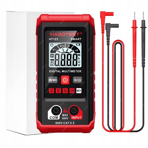 MULTIMETR RĘCZNY MIERNIK CYFROWY PRĄDU NAPIĘCIA AUTOMATYCZNY HABOTEST HT123