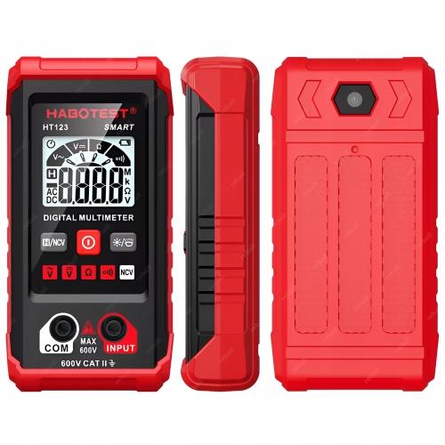 MULTIMETR RĘCZNY MIERNIK CYFROWY PRĄDU NAPIĘCIA AUTOMATYCZNY HABOTEST HT123