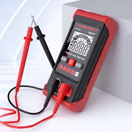MULTIMETR RĘCZNY MIERNIK CYFROWY PRĄDU NAPIĘCIA AUTOMATYCZNY HABOTEST HT123