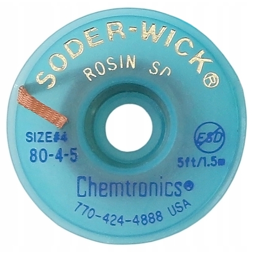 PLECIONKA DO CYNY TAŚMA ROZLUTOWNICZA SSĄCA *CHEMTRONICS* SOLDER WICK 2.8mm