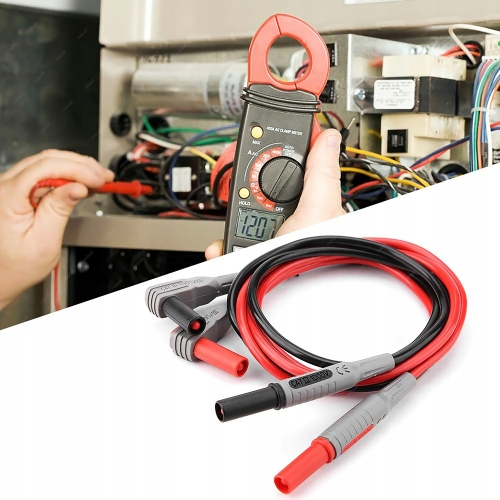 PRZEWODY POMIAROWE KABLE DO MIERNIKA SONDY DŁUGIE IGŁY CLEQEE P1033B 16w1