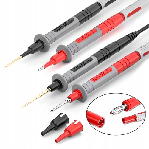 PRZEWODY POMIAROWE KABLE DO MIERNIKA SONDY DŁUGIE IGŁY CLEQEE P1033B 16w1