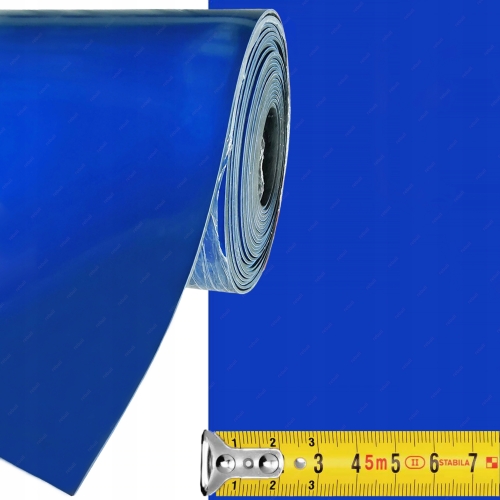 MATA ANTYSTATYCZNA ESD SERWISOWA CIĘTA Z ROLKI 120cm co 10cm NIEBIESKA GŁAD