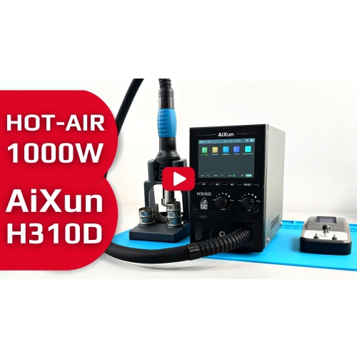 INTELIGENTNA STACJA LUTOWNICZA HOTAIR NA GORĄCE POWIETRZE AIXUN H310D 1000W