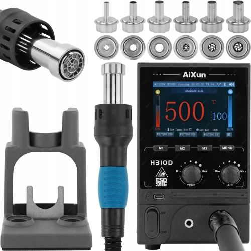 INTELIGENTNA STACJA LUTOWNICZA HOTAIR NA GORĄCE POWIETRZE AIXUN H310D 1000W