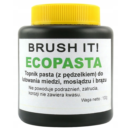 TOPNIK ECOPASTA 100g FLUX PASTA LUTOWNICZA ŻEL DO LUTOWANIA MIEDZI MOSIĄDZU