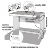 MATA ESD ANTYSTATYCZNA SERWISOWA 400x300 NIEBIESKA GŁADKA OPASKA ESD ZESTAW