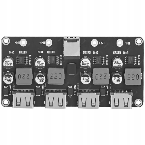 MODUŁ PRZETWORNICA NAPIĘCIA MINI ŁADOWARKA USB Q2.0/QC3.0 PŁYTKA XFW-KC42-4