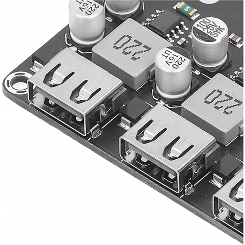 MODUŁ PRZETWORNICA NAPIĘCIA MINI ŁADOWARKA USB Q2.0/QC3.0 PŁYTKA XFW-KC42-4