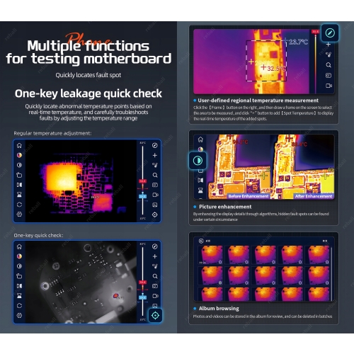 MOBILNA KAMERA TERMOWIZYJNA INSPEKCYJNA QIANLI FIRE EYE PRO 3D TERMOWIZJA
