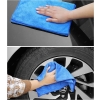 ŚCIERECZKA ŚCIERKA SZMATKA MIKROFIBRA SAMOCHODU OPTYKI 30cm 300g NIEBIES 5x